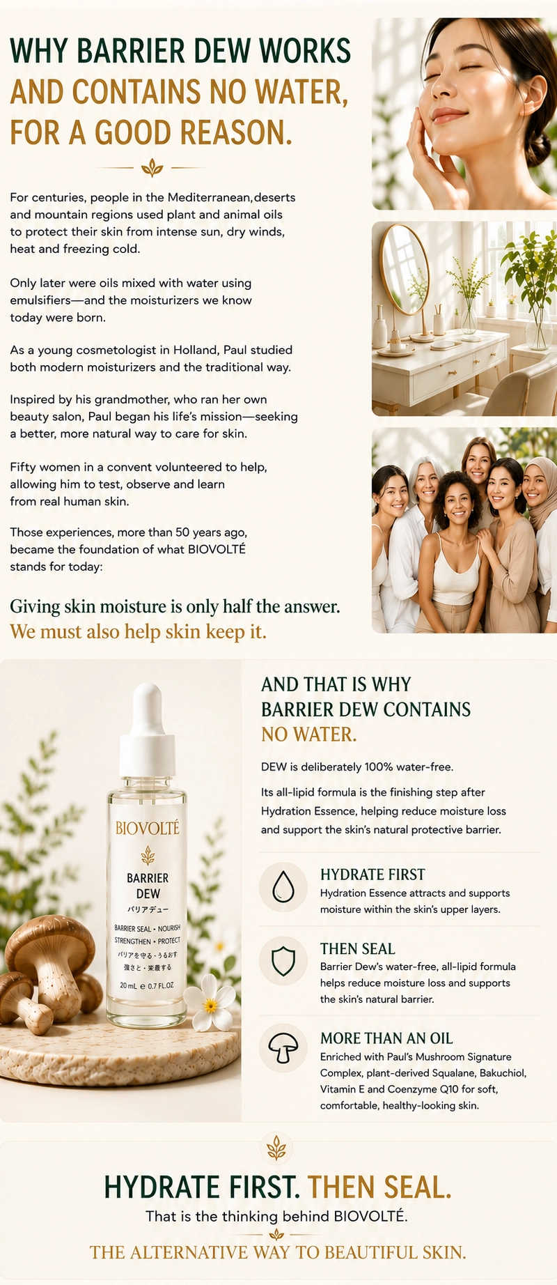 BIOVOLTÉ skincare hydration and skin barrier support